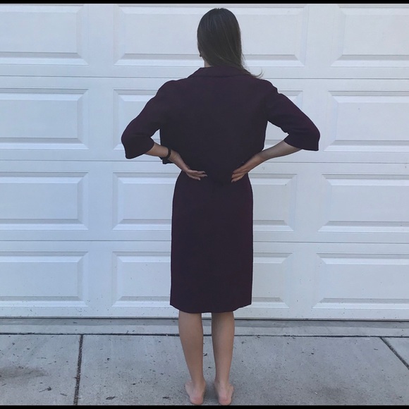 Vntg 1950 Saks Fifth Avenue 2 piece purple set - Picture 9 of 15